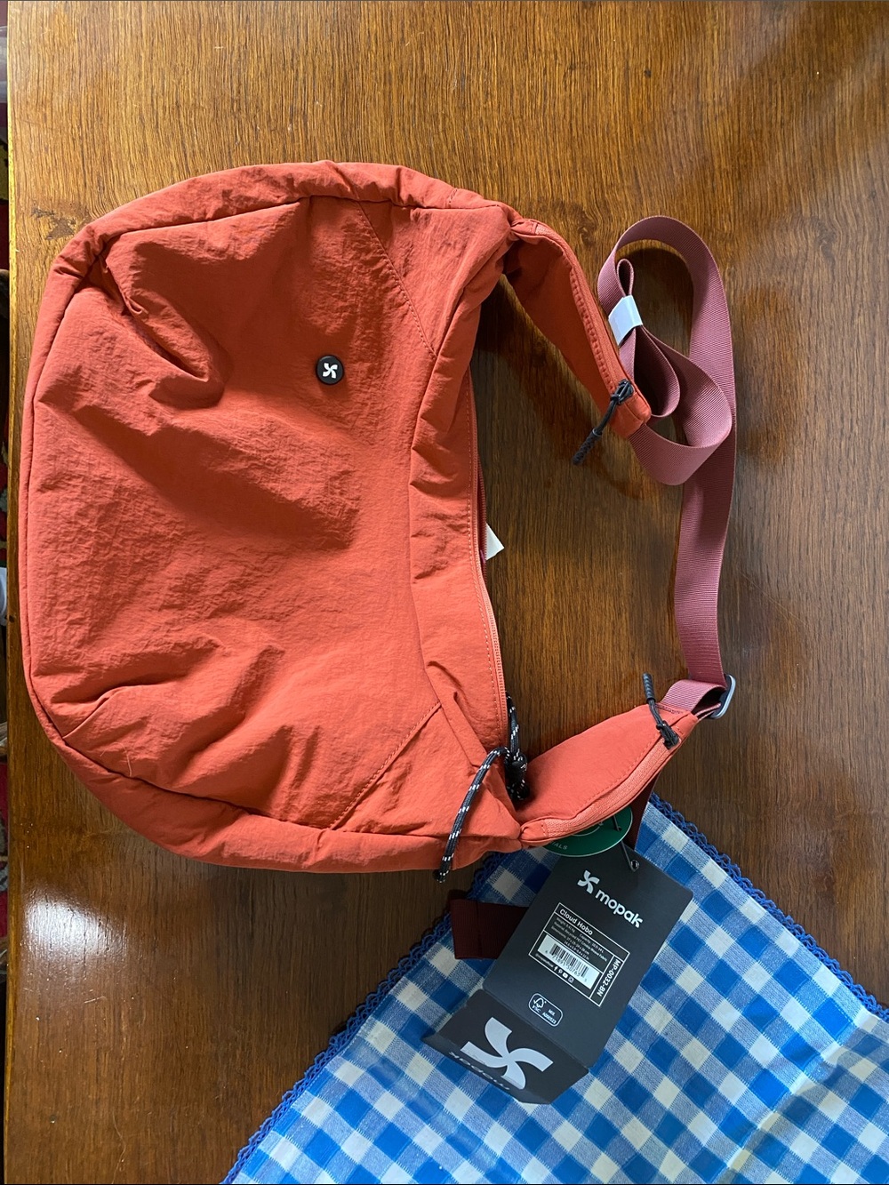 mopak Cloud Hobo Bag in Rust